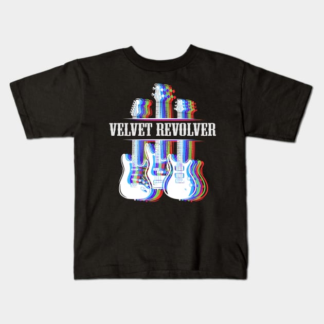 VELVET REVOLVER BAND Kids T-Shirt by dannyook